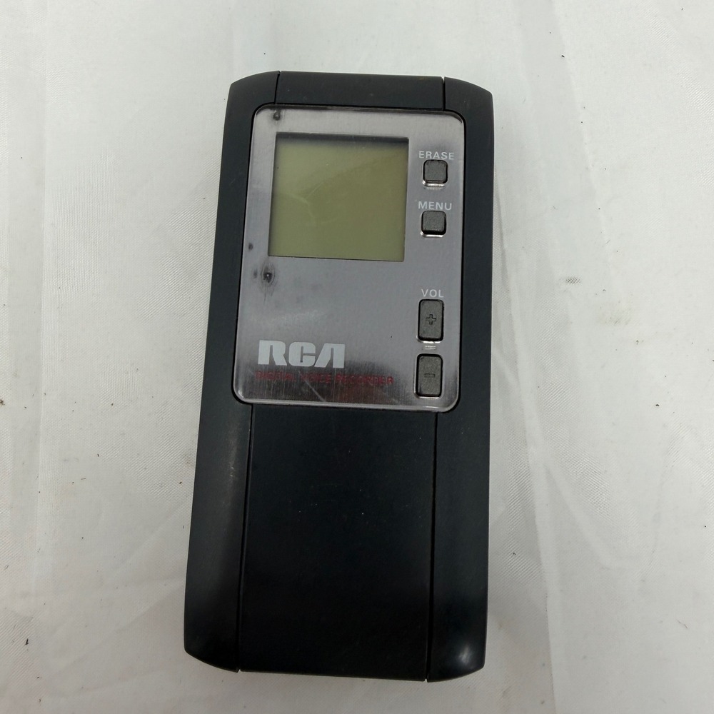 RCA Digital Voice Recorder RP 5020A Black Silver Handheld Audio Memo Dictaphone